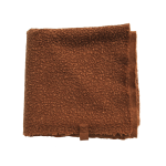 Plaid bouclé roestbruin 150x170 cm THUIS MET MOON